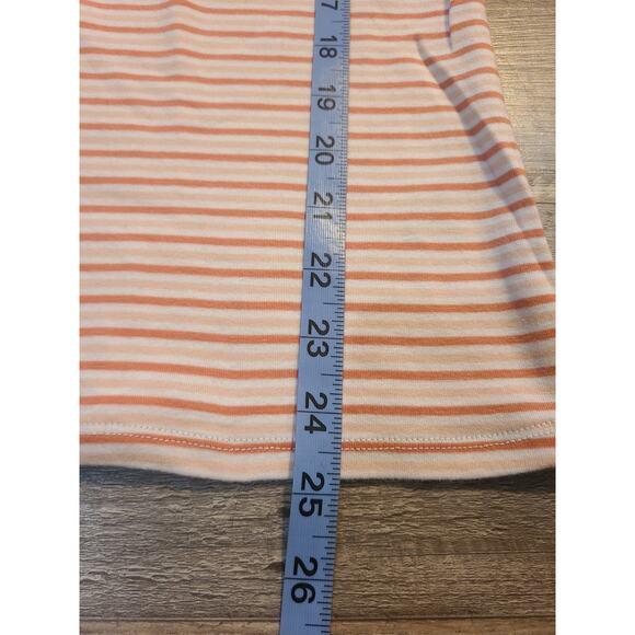 Merona small women's orange white striped tank top - Picture 6 of 6
